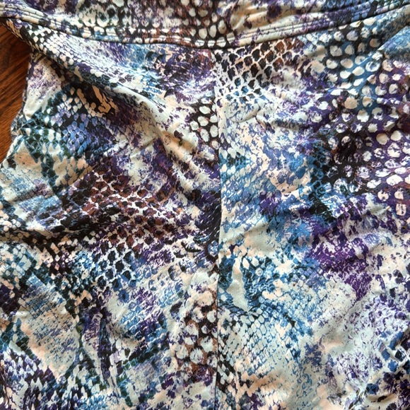 Spanx Blue Python Nile Bra-llelujah Underwire One Piece Swimsuit. 8 B/C - Picture 8 of 9